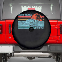 Gulf Of Mexico Forever Spare Tire Cover Vintage Retro Beach Coconut Tree