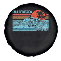 Gulf Of Mexico Forever Spare Tire Cover Vintage Retro Beach Coconut Tree