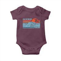 Gulf Of Mexico Forever Baby Onesie Vintage Retro Beach Coconut Tree