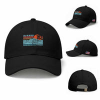 Gulf Of Mexico Forever Baseball Cap Vintage Retro Beach Coconut Tree