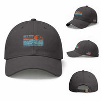 Gulf Of Mexico Forever Baseball Cap Vintage Retro Beach Coconut Tree