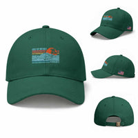Gulf Of Mexico Forever Baseball Cap Vintage Retro Beach Coconut Tree