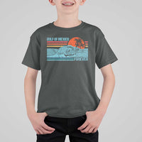 Gulf Of Mexico Forever T Shirt For Kid Vintage Retro Beach Coconut Tree