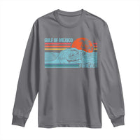Gulf Of Mexico Forever Long Sleeve Shirt Vintage Retro Beach Coconut Tree