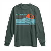 Gulf Of Mexico Forever Long Sleeve Shirt Vintage Retro Beach Coconut Tree