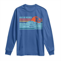 Gulf Of Mexico Forever Long Sleeve Shirt Vintage Retro Beach Coconut Tree