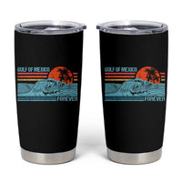 Gulf Of Mexico Forever Tumbler Cup Vintage Retro Beach Coconut Tree