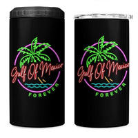 Gulf Of Mexico Forever 4 in 1 Can Cooler Tumbler Beach Coconut Palm Tree Neon Light