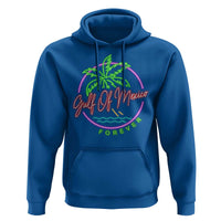 Gulf Of Mexico Forever Hoodie Beach Coconut Palm Tree Neon Light