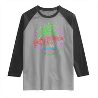 Gulf Of Mexico Forever Raglan Shirt Beach Coconut Palm Tree Neon Light