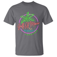 Gulf Of Mexico Forever T Shirt Beach Coconut Palm Tree Neon Light