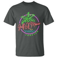 Gulf Of Mexico Forever T Shirt Beach Coconut Palm Tree Neon Light