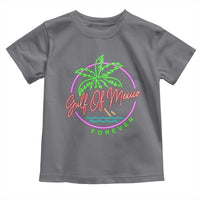 Gulf Of Mexico Forever Toddler T Shirt Beach Coconut Palm Tree Neon Light