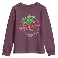 Gulf Of Mexico Forever Youth Sweatshirt Beach Coconut Palm Tree Neon Light
