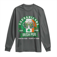 Funny St Patrick's Day Beer Drinking Long Sleeve Shirt Shenanigans Irish Pub Have No Fear Plenty Of Beer