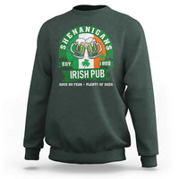 Funny St Patrick's Day Beer Drinking Sweatshirt Shenanigans Irish Pub Have No Fear Plenty Of Beer