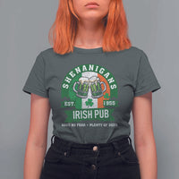 Funny St Patrick's Day Beer Drinking T Shirt For Women Shenanigans Irish Pub Have No Fear Plenty Of Beer