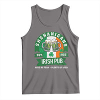 Funny St Patrick's Day Beer Drinking Tank Top Shenanigans Irish Pub Have No Fear Plenty Of Beer