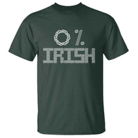 Funny St Patrick's Day 0% Irish T Shirt Celtic Knot