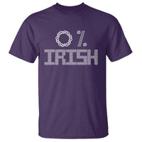 Funny St Patrick's Day 0% Irish T Shirt Celtic Knot