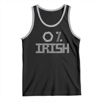 Funny St Patrick's Day 0% Irish Tank Top Celtic Knot