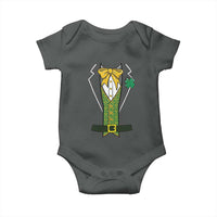 Funny St Patrick's Day Leprechaun Cosplay Tuxedo Baby Onesie