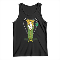Funny St Patrick's Day Leprechaun Cosplay Tuxedo Tank Top