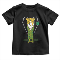 Funny St Patrick's Day Leprechaun Cosplay Tuxedo Toddler T Shirt