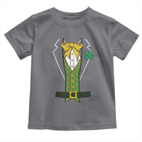Funny St Patrick's Day Leprechaun Cosplay Tuxedo Toddler T Shirt