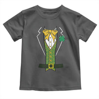 Funny St Patrick's Day Leprechaun Cosplay Tuxedo Toddler T Shirt