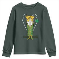 Funny St Patrick's Day Leprechaun Cosplay Tuxedo Youth Sweatshirt
