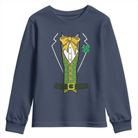 Funny St Patrick's Day Leprechaun Cosplay Tuxedo Youth Sweatshirt