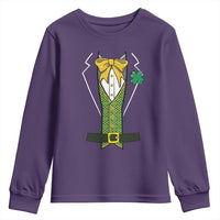 Funny St Patrick's Day Leprechaun Cosplay Tuxedo Youth Sweatshirt