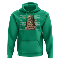 Funny Fight Me I'm Irish Hoodie Leprechaun Mug Shot St Patrick's Day