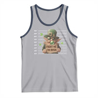 Funny Fight Me I'm Irish Tank Top Leprechaun Mug Shot St Patrick's Day
