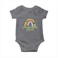 Funny St Patrick's Day Shenanigans Squad Baby Onesie Rainbow Shamrock