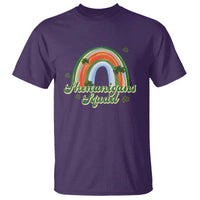 Funny St Patrick's Day Shenanigans Squad T Shirt Rainbow Shamrock