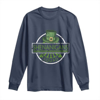 Funny St Patrick's Day Shenanigans Squad Long Sleeve Shirt Shamrock