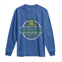 Funny St Patrick's Day Shenanigans Squad Long Sleeve Shirt Shamrock