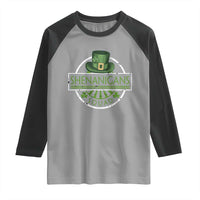 Funny St Patrick's Day Shenanigans Squad Raglan Shirt Shamrock