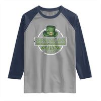 Funny St Patrick's Day Shenanigans Squad Raglan Shirt Shamrock