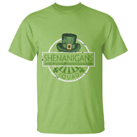 Funny St Patrick's Day Shenanigans Squad T Shirt Shamrock