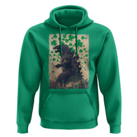 Funny St Patrick's Day Japanese Giant Monster Hoodie Vintage Shamrock