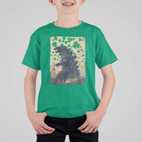 Funny St Patrick's Day Japanese Giant Monster T Shirt For Kid Vintage Shamrock