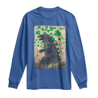 Funny St Patrick's Day Japanese Giant Monster Long Sleeve Shirt Vintage Shamrock