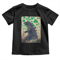 Funny St Patrick's Day Japanese Giant Monster Toddler T Shirt Vintage Shamrock