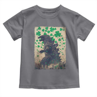 Funny St Patrick's Day Japanese Giant Monster Toddler T Shirt Vintage Shamrock