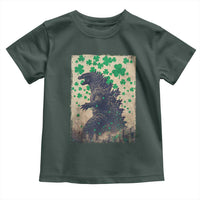 Funny St Patrick's Day Japanese Giant Monster Toddler T Shirt Vintage Shamrock