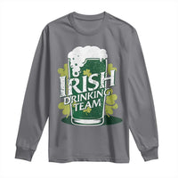 Funny St Patrick's Day Irish Beer Drinking Long Sleeve Shirt Irish Drinking Team Green Beer Shamrock