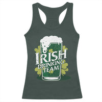 Funny St Patrick's Day Irish Beer Drinking Racerback Tank Top Irish Drinking Team Green Beer Shamrock